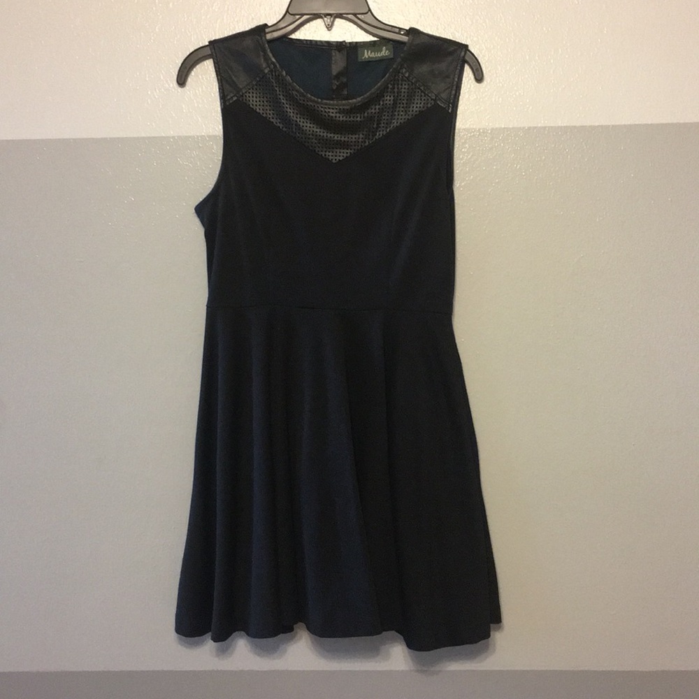 Black peplum dress